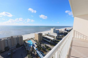 2 Bedroom High Rise Corner Condo at Crystal Tower with 2 Balconies, 2 Outdoor Pools, Lazy River, Heated Indoor Pool, Direct Beach Access